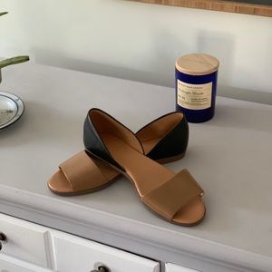 J. Crew two toned flats NWT